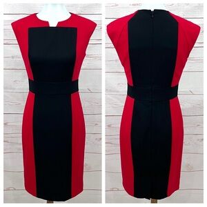 Calvin Klein Geometric Colorblock Sheath Dress